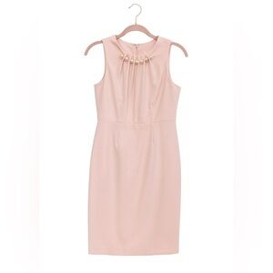 Harper Rose Sleeveless Sheath Dress with Imitation Pearl Neckline Size 8 Petite